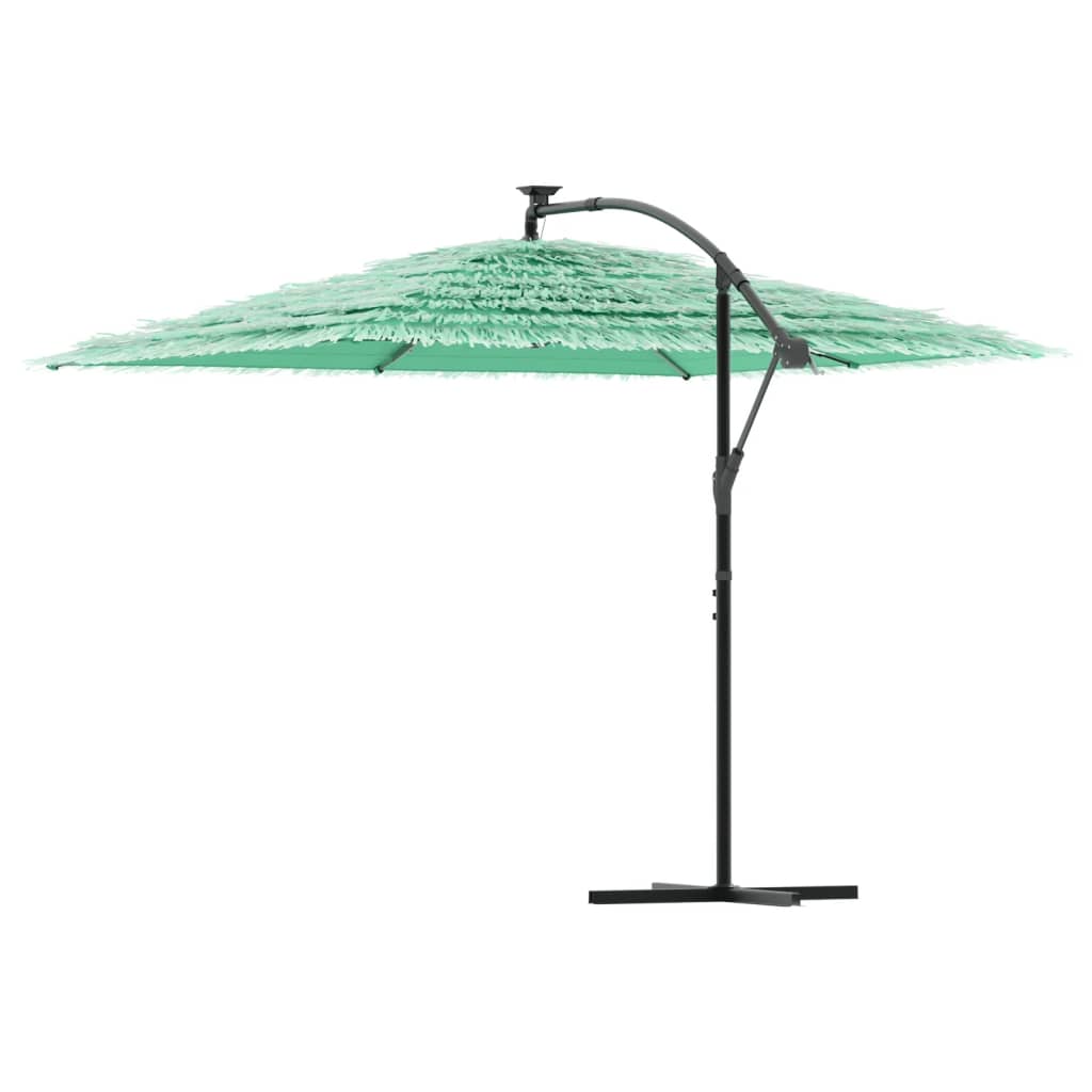 Parasol met stalen paal 290x290x238 cm groen