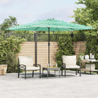 Parasol met stalen paal 290x290x238 cm groen