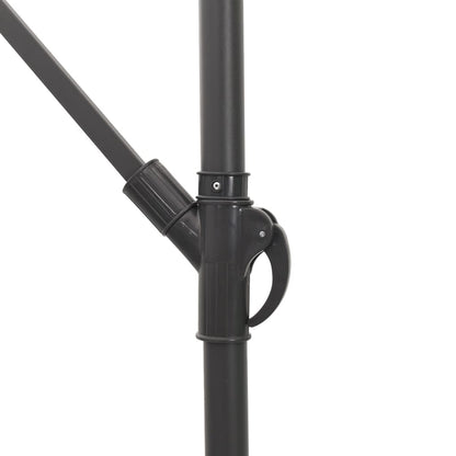 Parasol Met Led's En Stalen Paal Bruin 269 x 269 x 235 cm