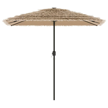 Parasol met stalen paal 248x248x248 cm bruin