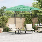 Parasol 248x248x248 cm groen stalen paal