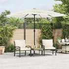 Parasol met stalen paal 248x248x248 cm wit