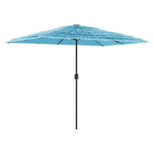 Parasol met stalen paal 300x200x250 cm blauw