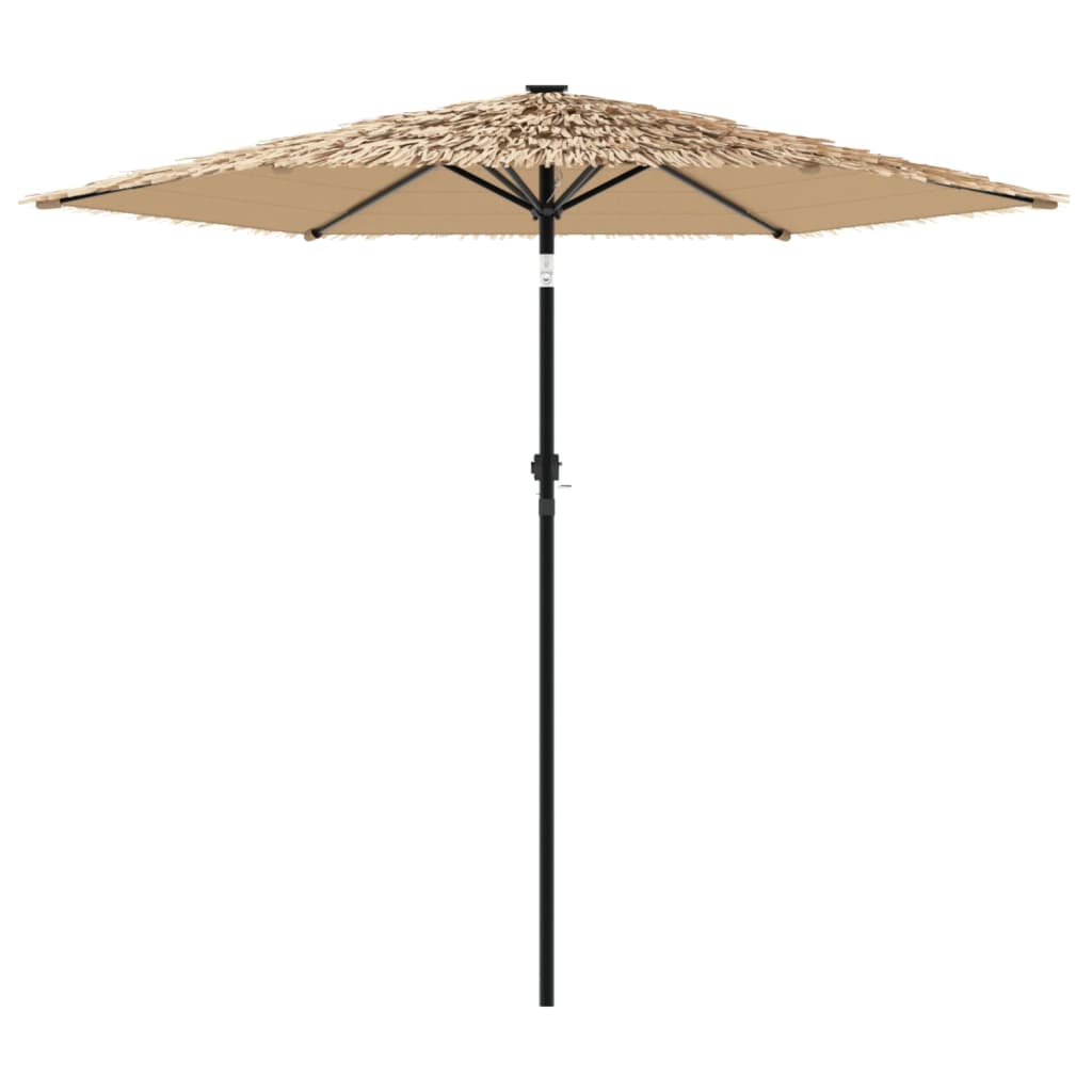 Parasol met stalen paal 223x223x213 cm bruin