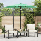 Parasol met stalen paal 223x223x213 cm groen