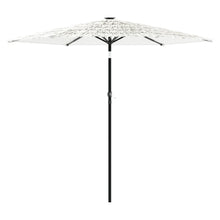 Parasol met stalen paal 223x223x213 cm wit
