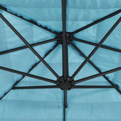 Parasol met stalen paal 268x268x226 cm blauw