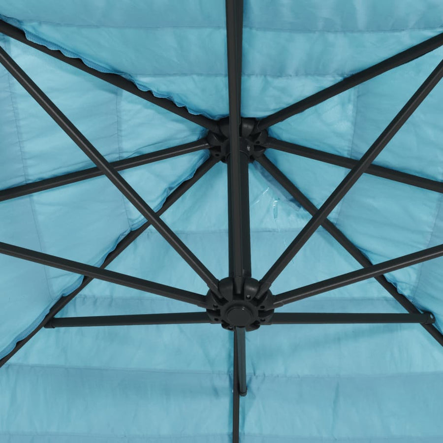 Parasol met stalen paal 268x268x226 cm blauw