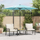 Parasol met stalen paal 268x268x226 cm blauw