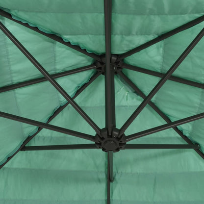 Parasol met stalen paal 268x268x226 cm groen