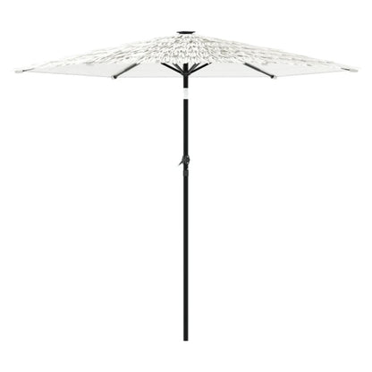 Parasol met stalen paal 268x268x226 cm wit