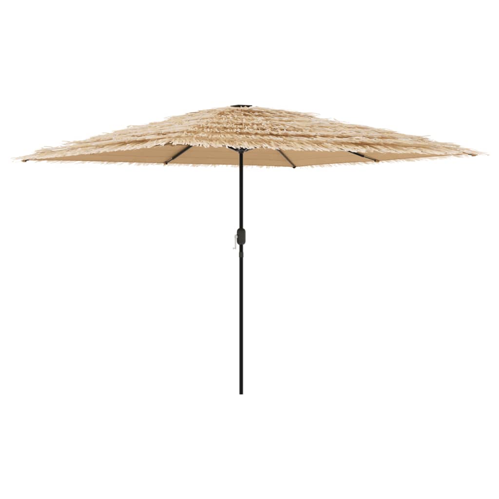 Parasol met stalen paal 288x288x225 cm bruin