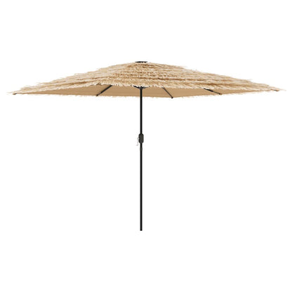 Parasol met stalen paal 288x288x225 cm bruin