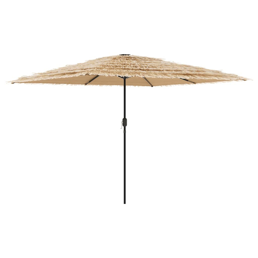 Parasol met stalen paal 288x288x225 cm bruin