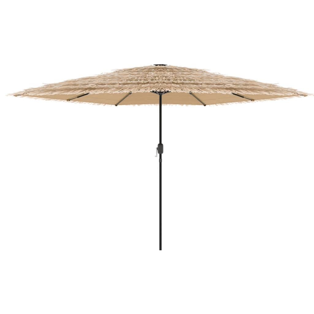 Parasol met stalen paal 288x288x225 cm bruin