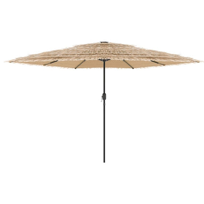 Parasol met stalen paal 288x288x225 cm bruin