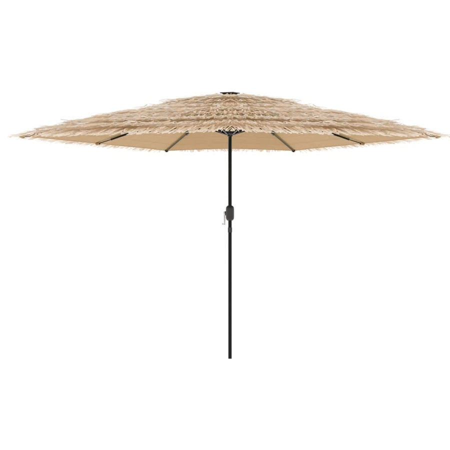Parasol met stalen paal 288x288x225 cm bruin