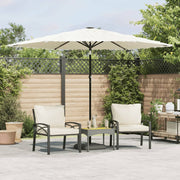 Parasol 288x288x225 cm wit stalen paal