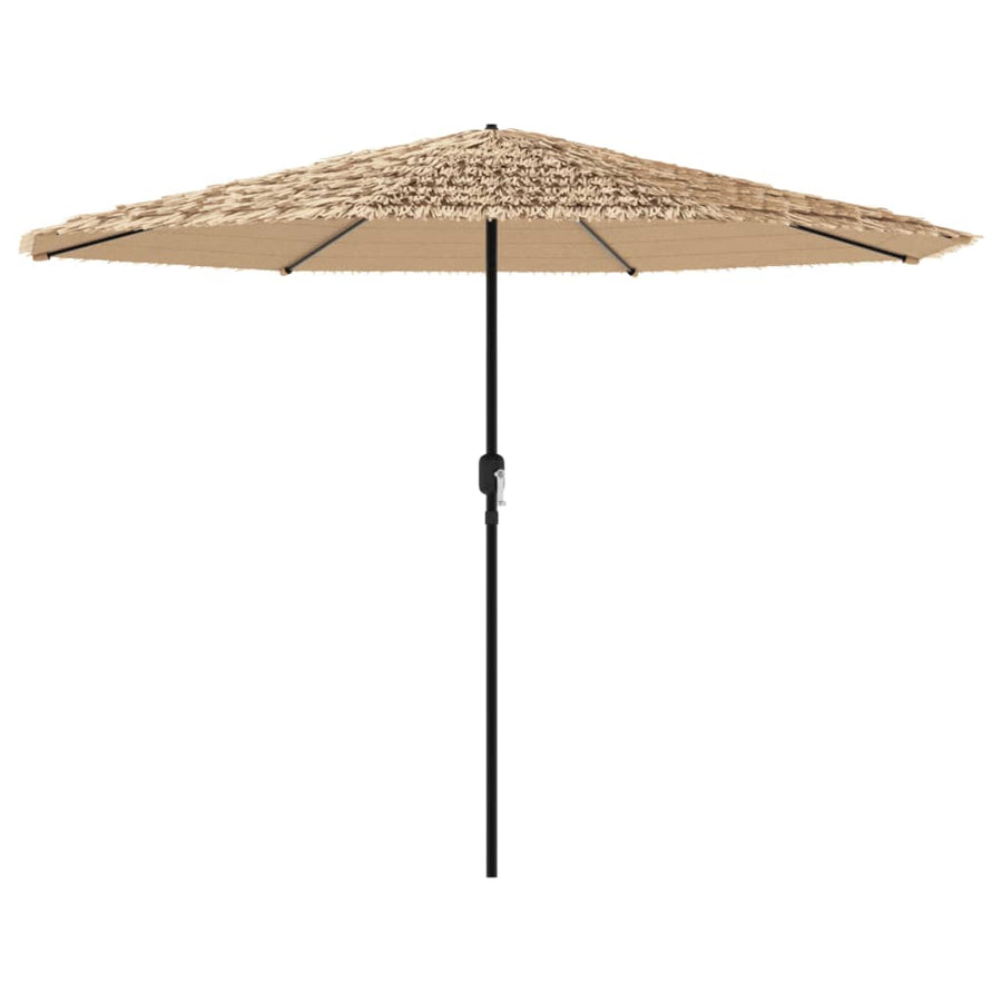 Parasol met stalen paal 324x324x247 cm bruin