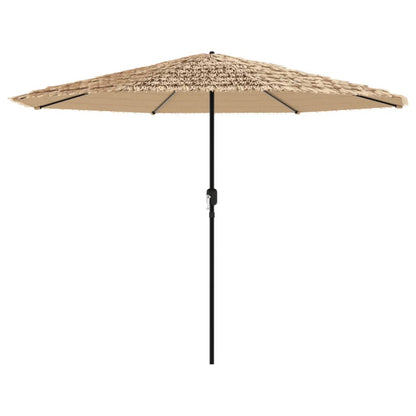Parasol met stalen paal 324x324x247 cm bruin