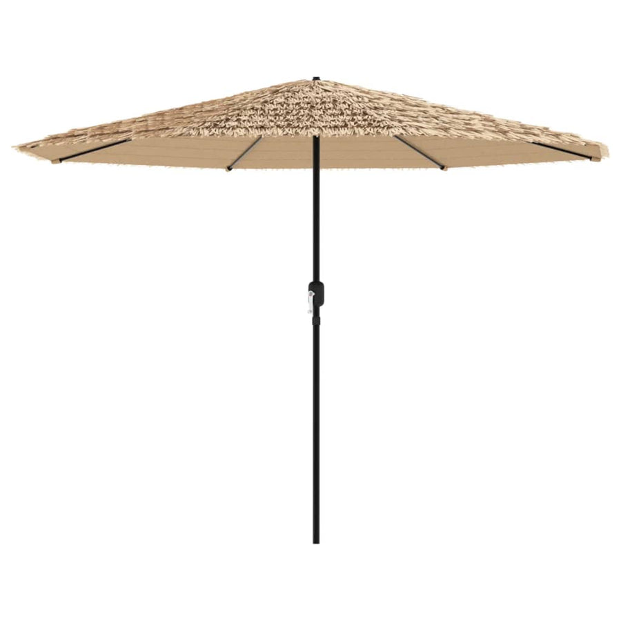 Parasol met stalen paal 324x324x247 cm bruin