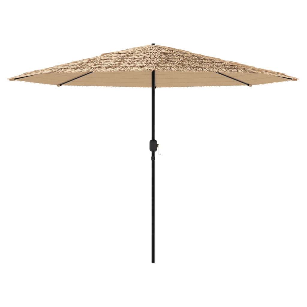 Parasol met stalen paal 324x324x247 cm bruin