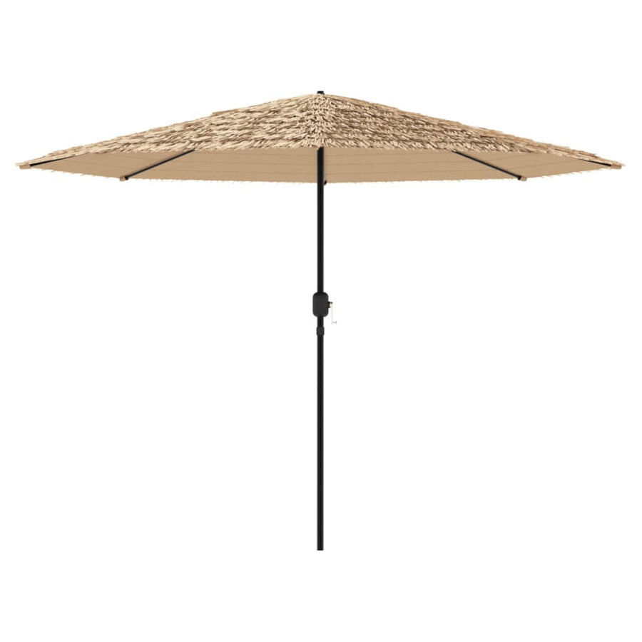 Parasol met stalen paal 324x324x247 cm bruin