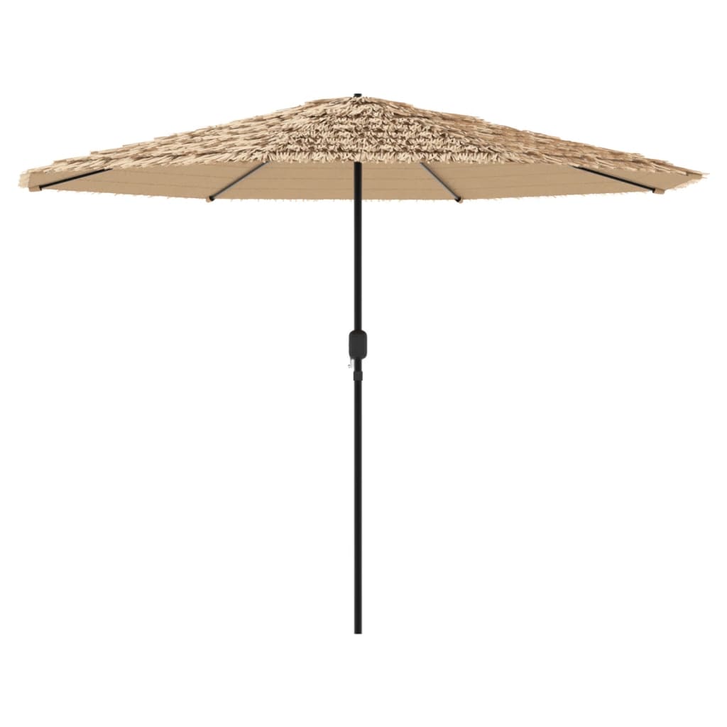 Parasol met stalen paal 324x324x247 cm bruin