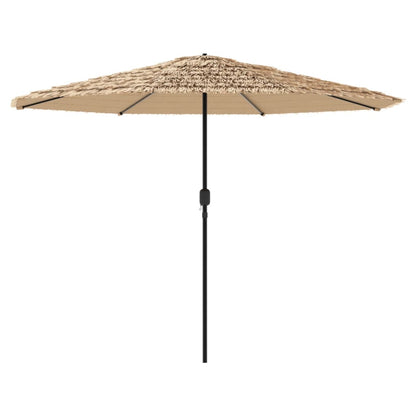 Parasol met stalen paal 324x324x247 cm bruin