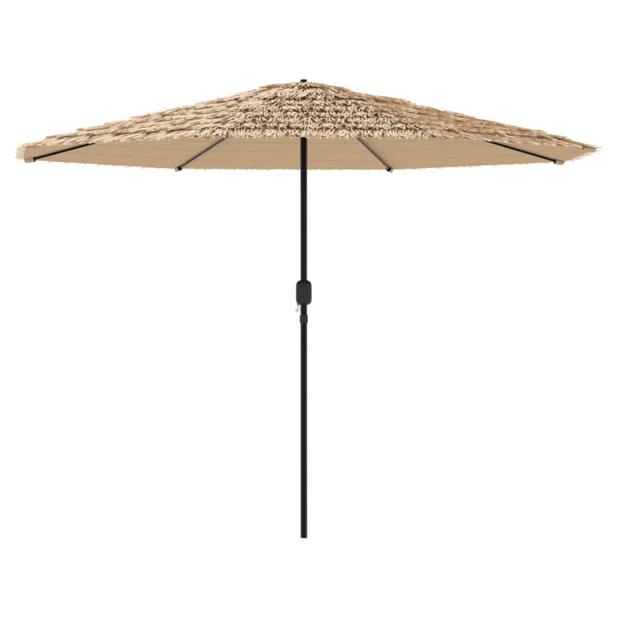 Parasol met stalen paal 324x324x247 cm bruin