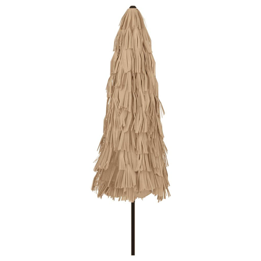 Parasol met stalen paal 324x324x247 cm bruin