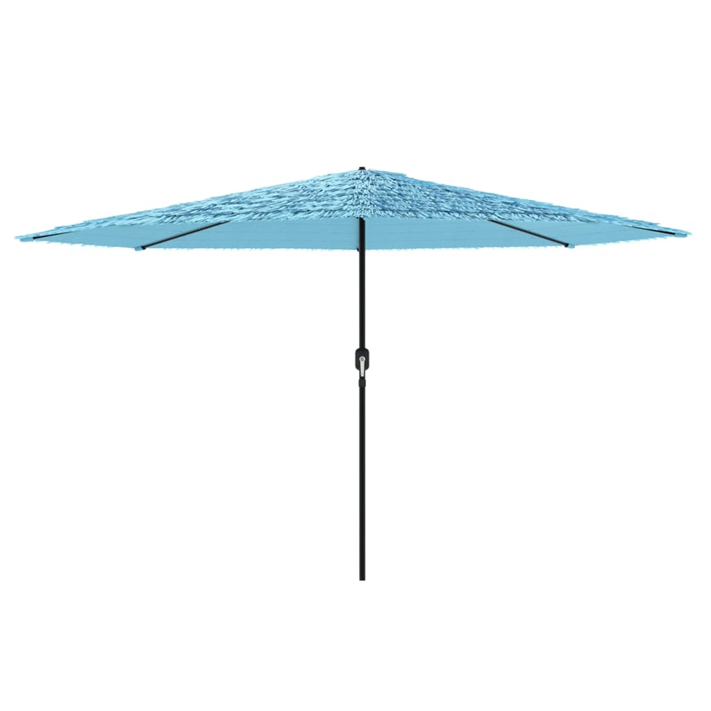 Parasol met stalen paal 388x388x248 cm blauw