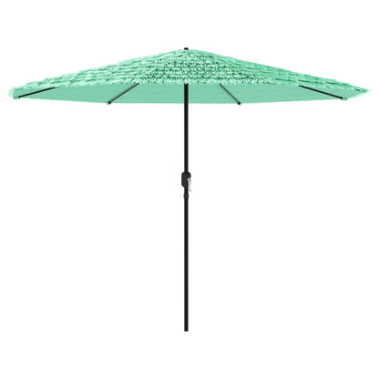 Parasol met stalen paal 388x388x248 cm groen