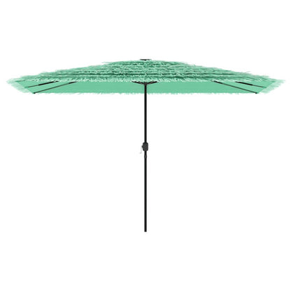 Parasol met stalen paal 388x388x248 cm groen
