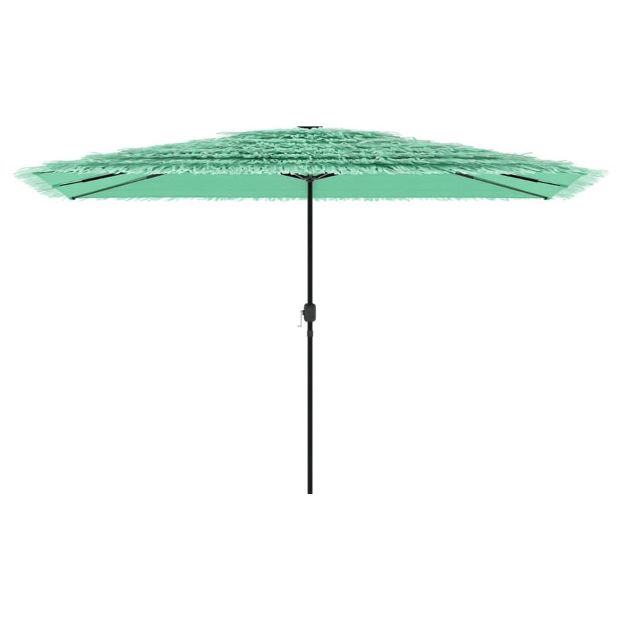 Parasol met stalen paal 388x388x248 cm groen
