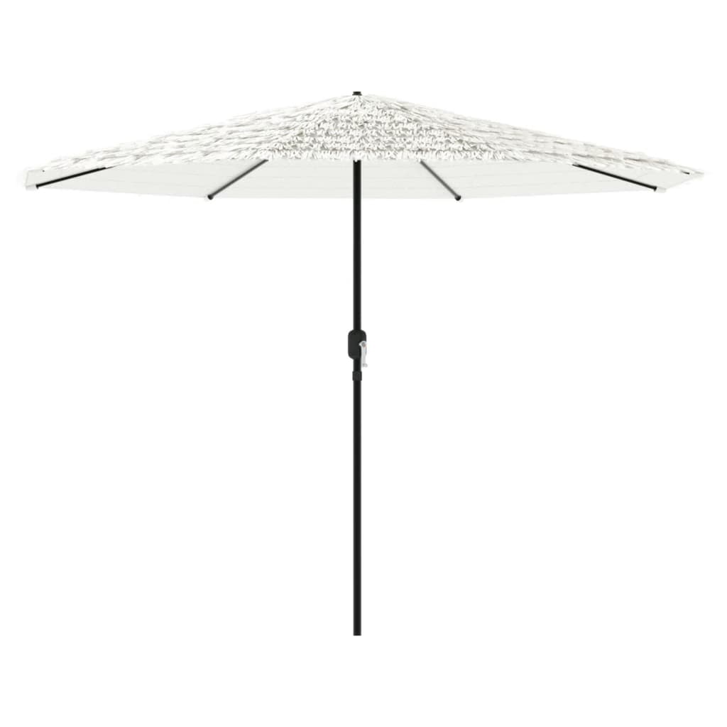 Parasol met stalen paal 388x388x248 cm wit