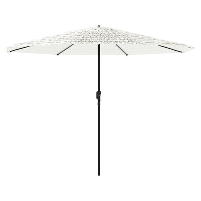 Parasol met stalen paal 388x388x248 cm wit
