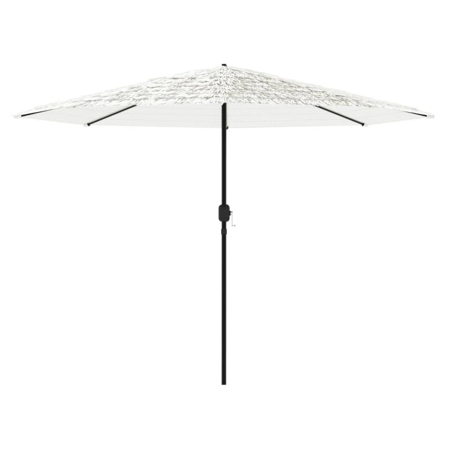 Parasol met stalen paal 388x388x248 cm wit