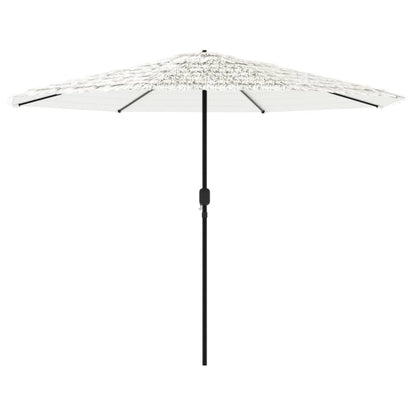 Parasol met stalen paal 388x388x248 cm wit
