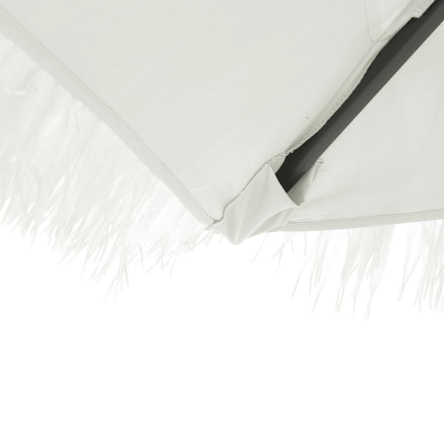 Parasol met stalen paal 388x388x248 cm wit