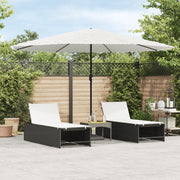 Parasol with steel pole 388x388x248 cm white