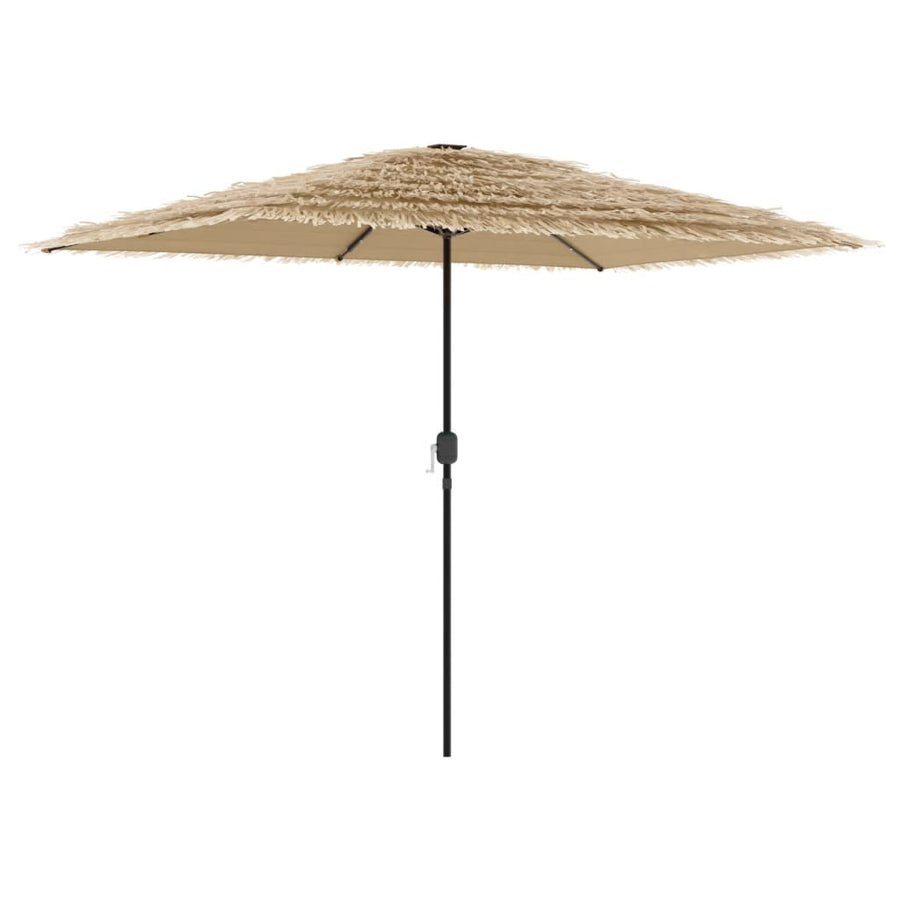 Parasol Met Led's En Stalen Paal Bruin 300 x 200 x 250 cm