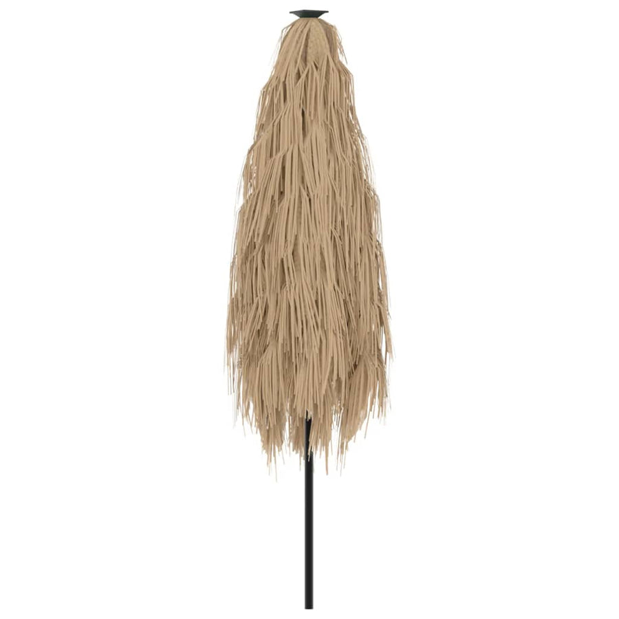 Parasol Met Led's En Stalen Paal Bruin 300 x 200 x 250 cm