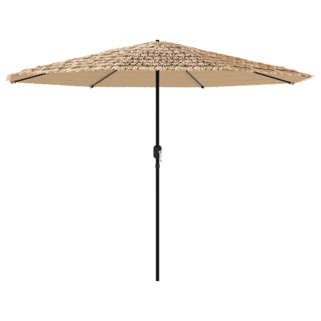 Parasol Met Led's En Stalen Paal Bruin 388 x 388 x 248 cm