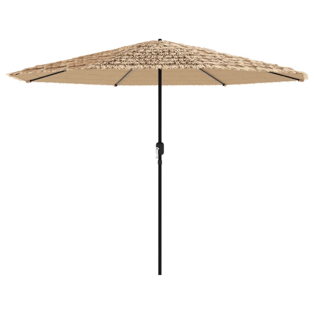 Parasol Met Led's En Stalen Paal Bruin 388 x 388 x 248 cm