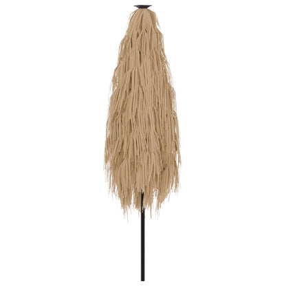 Parasol Met Led's En Stalen Paal Bruin 388 x 388 x 248 cm