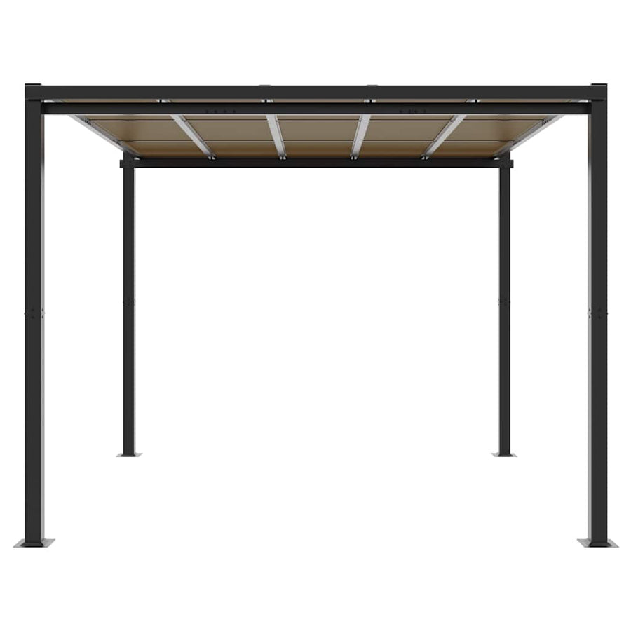 Tuinpaviljoen 3x3 m aluminium antracietkleurig