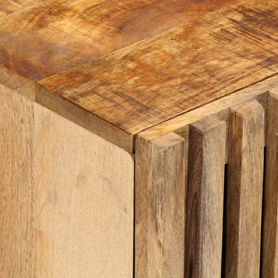 Nachtkastje 40x33x46 cm massief ruw mangohout