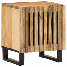 Nachtkastjes 2 st 40x33x46 cm massief ruw mangohout