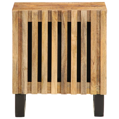 Nachtkastjes 2 st 40x33x46 cm massief ruw mangohout